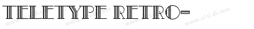 Teletype Retro字体转换